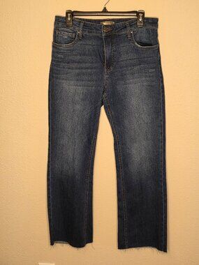 KUT From The Cloth "Kelsey" Women's High-Rise Ankle Flare Jeans, Size 8